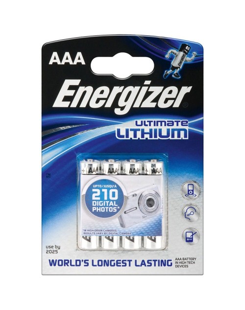 Baterii Energizer Ultimate Lithium R3 AAA, blister 4